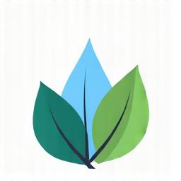水滴と葉のアイコン